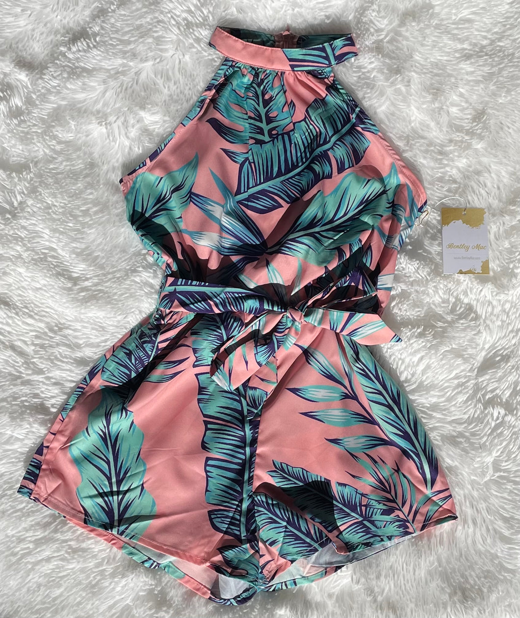 Tropical Halter Romper