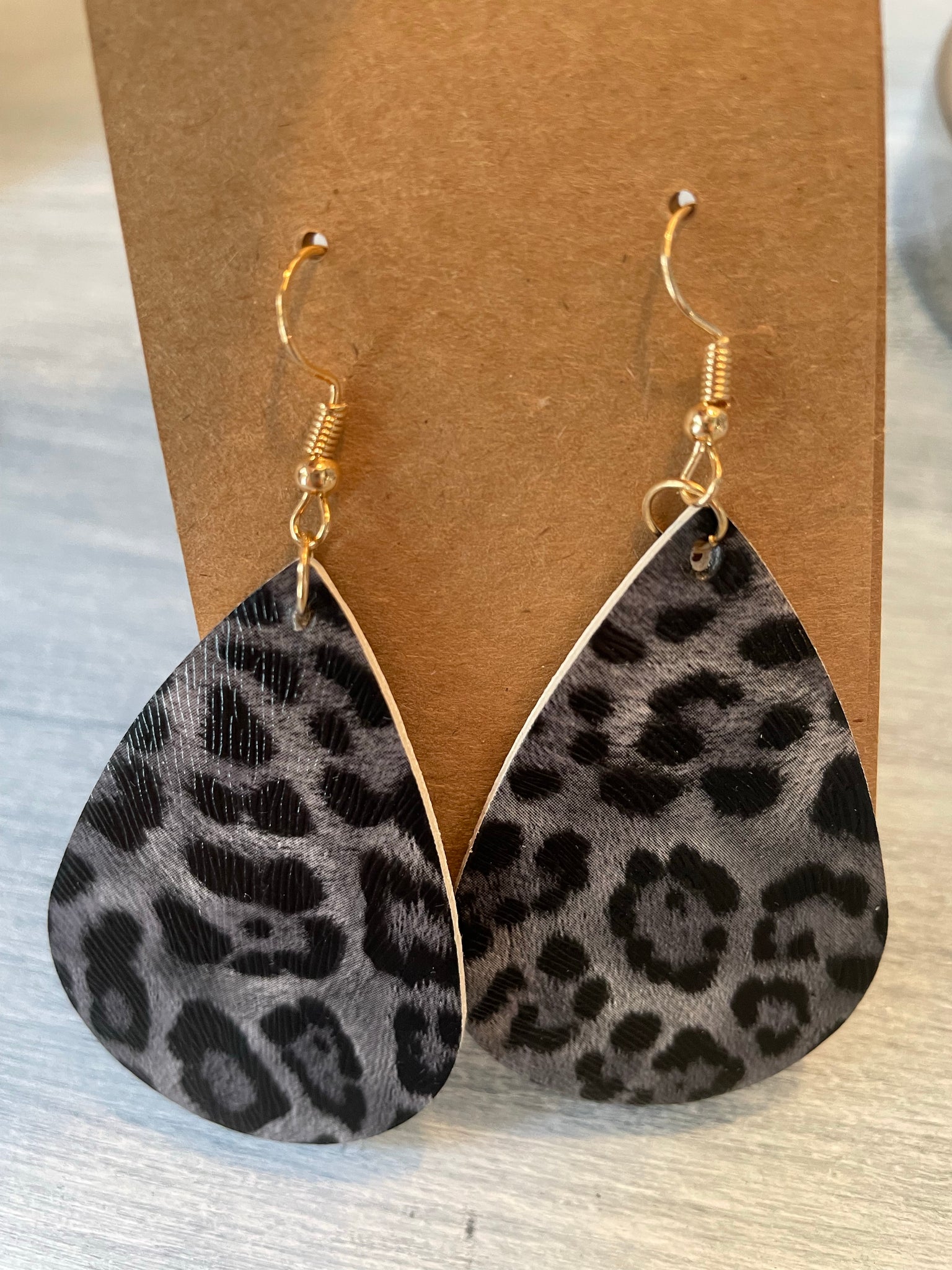 Sublimation Earrings, Dangle Earrings, Leopard Earrings, Statement